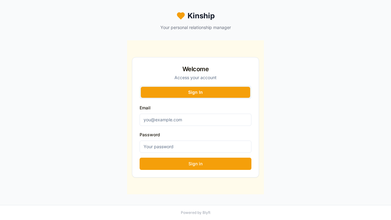 Kinship template preview